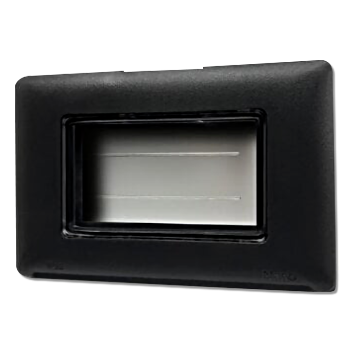 NANO ฝาปิดกันน้ำ มีพลาสติกใสแบบนิ่ม Classic Series สีดำ รุ่น NANO-416B (60 ชิ้น/กล่อง)