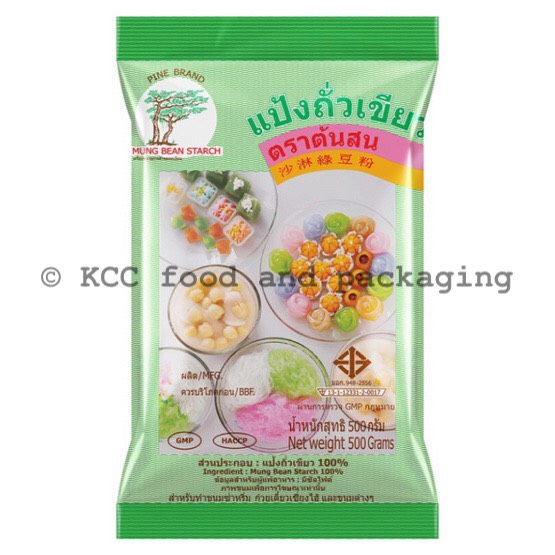 แป้งถั่วเขียว (สลิ่ม) ตรา ต้นสน (500 g.)