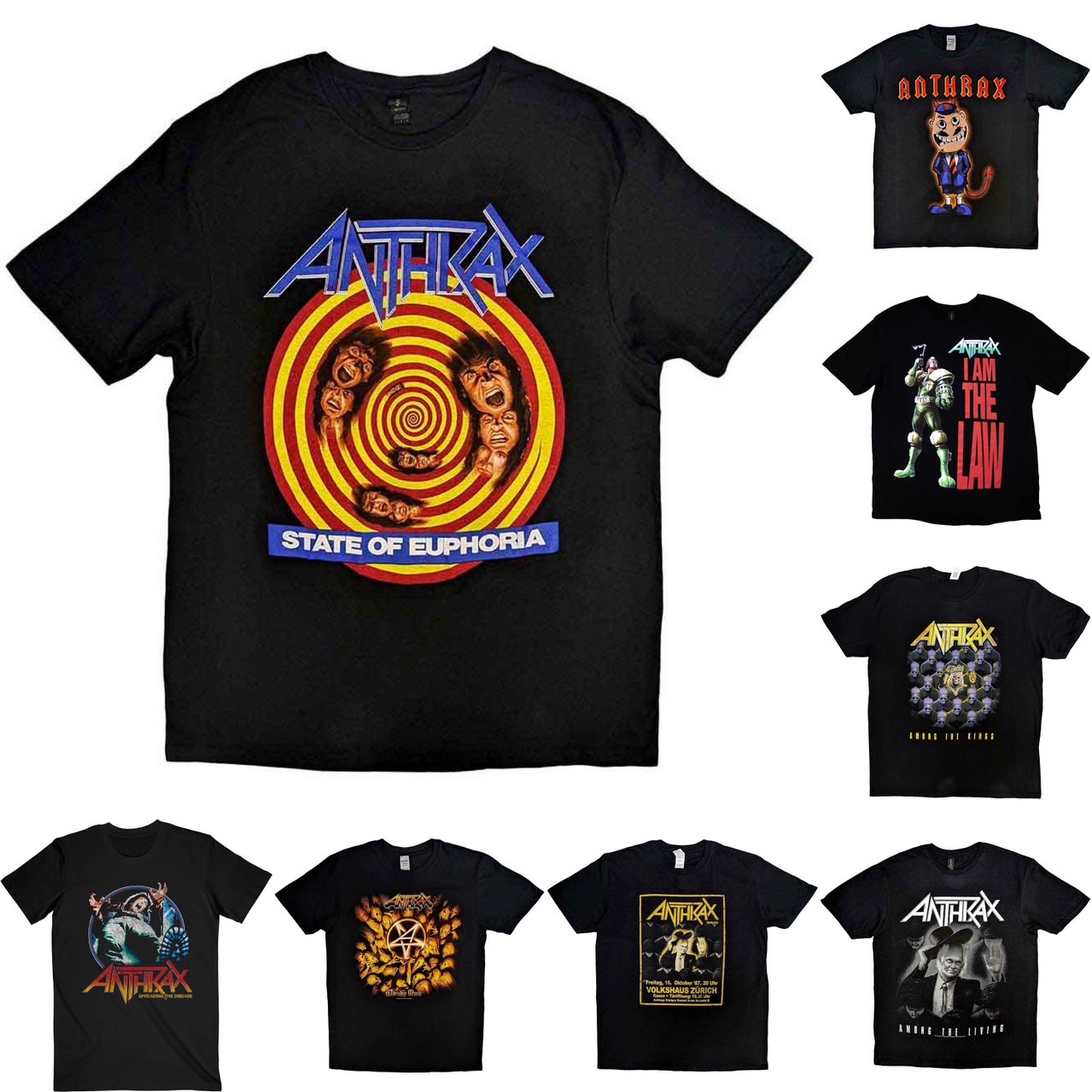 [PREORDER] เสื้อวง ANTHRAX T-SHIRT ลิขสิทธิ์แท้ UK รวมลายสุดฮิต