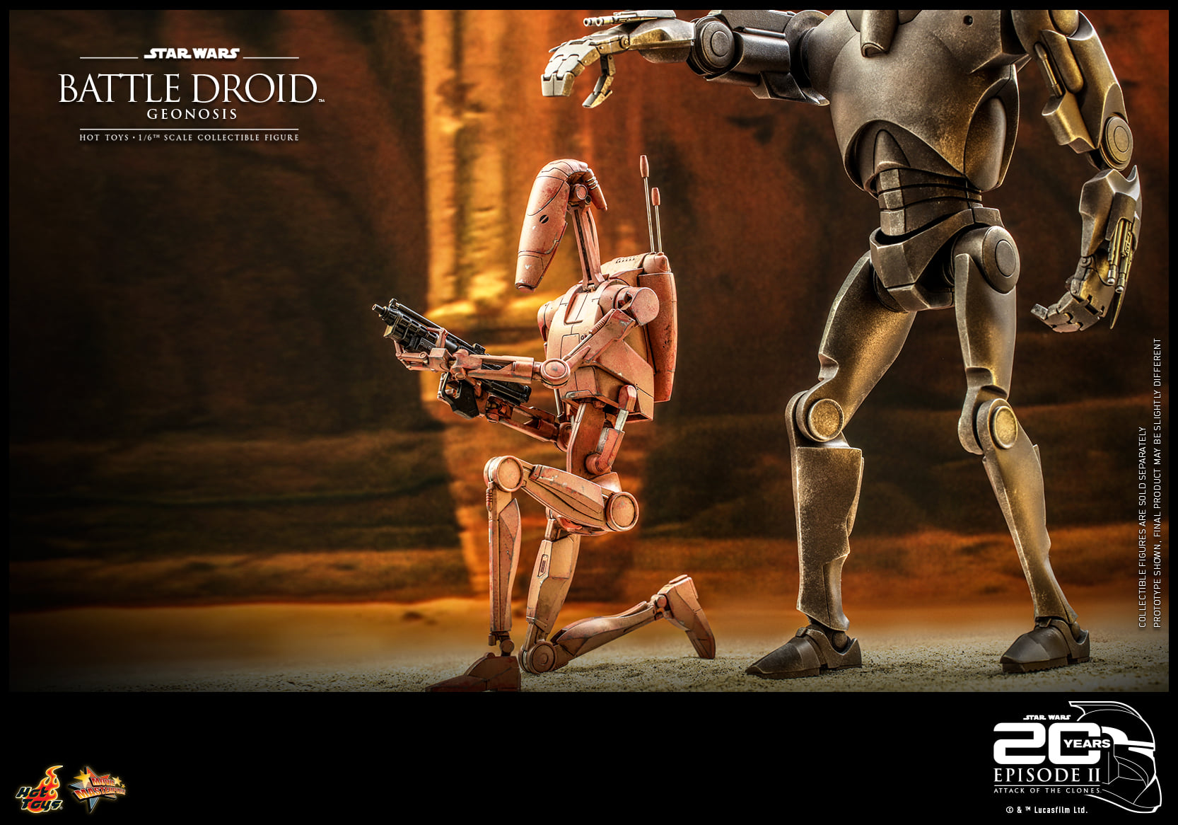 Hot Toys MMS649 1/6 Star Wars Episode II: Attack of the Clones™ - Battle Droid™ (Geonosis)