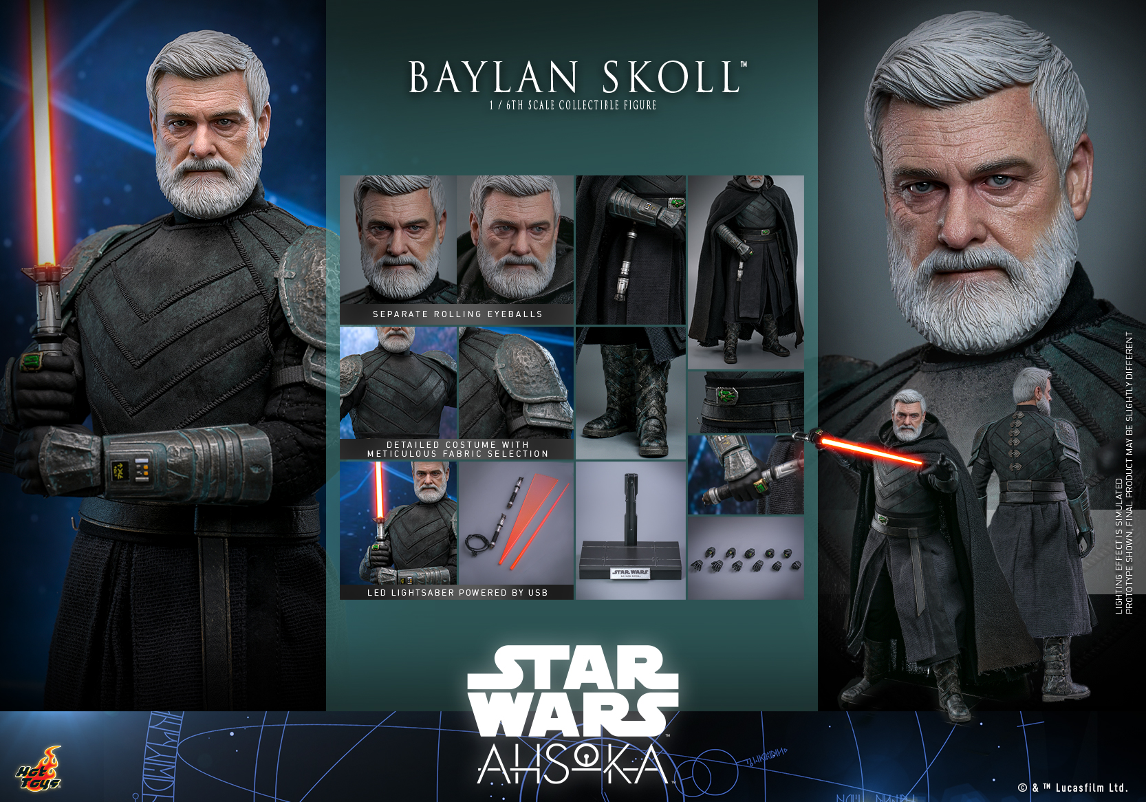 Hot Toys TMS125 1/6 Star Wars: Ahsoka™ - Baylan Skoll™