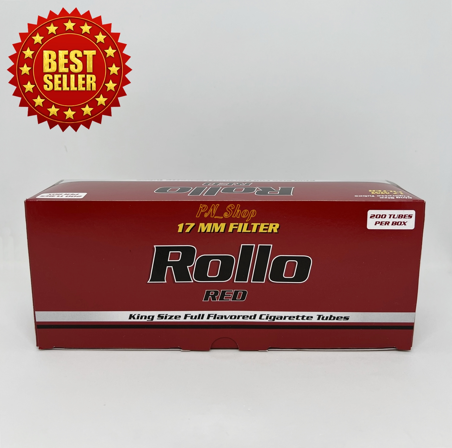 ก้นกรองบุหรี่ ก้นกรองเปล่า กระดาษมวนเปล่า Rollo RED 17 mm Filter มวนร้อน จำนวน 200 มวน คุณภาพสูง ราคาพิเศษสุดๆ ใช้กับเครื่องอัดบุหรี่ ราคาถูก ประหยัดค่าใช้จ่าย