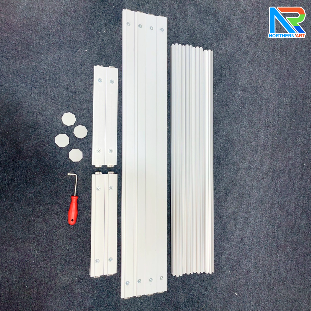 เช่าเคาน์เตอร์อะลูมิเนียม ขนาด (W)103 x (L)40 x (H)80 cm. ถอดประกอบได้