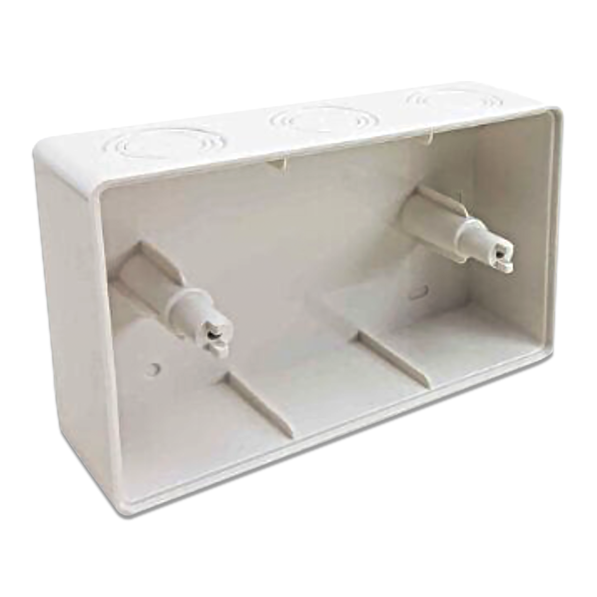 NANO กล่องลอยสำหรับฝาครอบแผงหน้ากากกันน้ำ สีขาว รุ่น NANO-415W (20 ชิ้น/กล่อง)