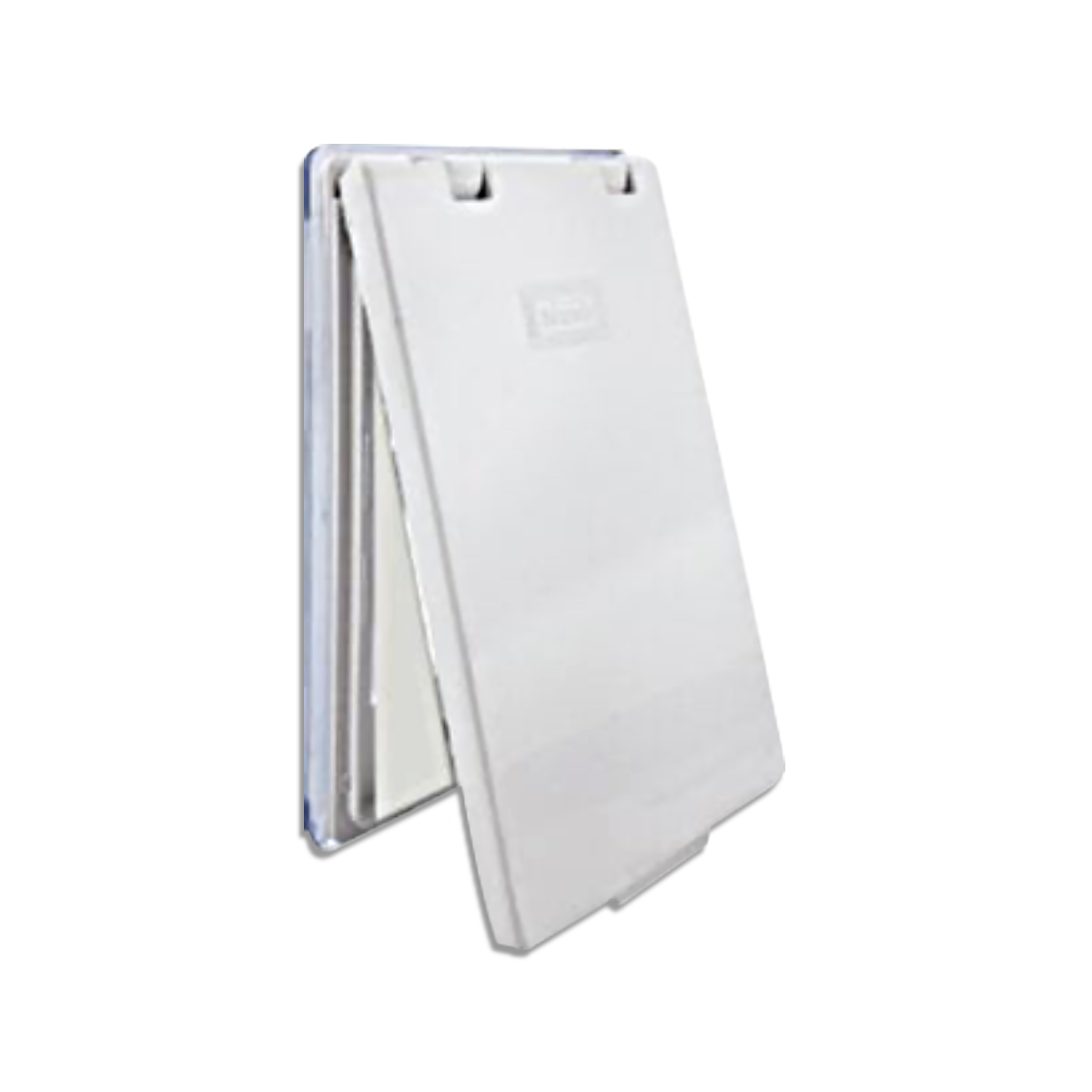 NANO ฝาครอบ ขนาด 3x5x0.5" 2 ช่อง สีขาว รุ่น NANO-410-2 (100 ชิ้น/กล่อง)