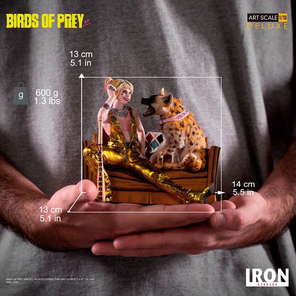 Iron Studios Deluxe Art Scale 1/10 Birds of Prey - Harley Quinn & Bruce