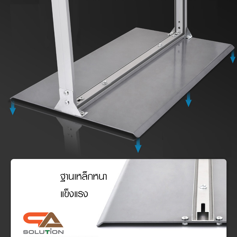 เช่าบอร์ดนิทรรศการ เช่าป้ายประชาสัมพันธ์ ขนาด 100x200 cm.โชว์งานพิมพ์ 2 ด้าน แข็งแรง มั่งคง พร้อมติดตั้งหน้างาน