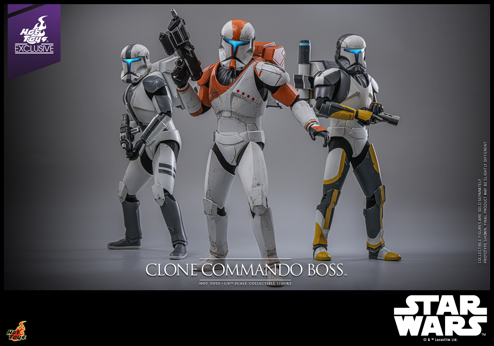 Hot Toys TMS151 Star Wars: The Clone Wars - Clone Commando Boss [Hot Toys Exclusive]