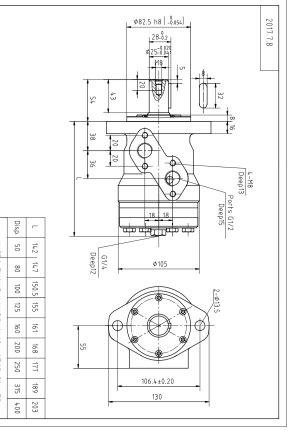 Hydraulic Motor BMR-100
