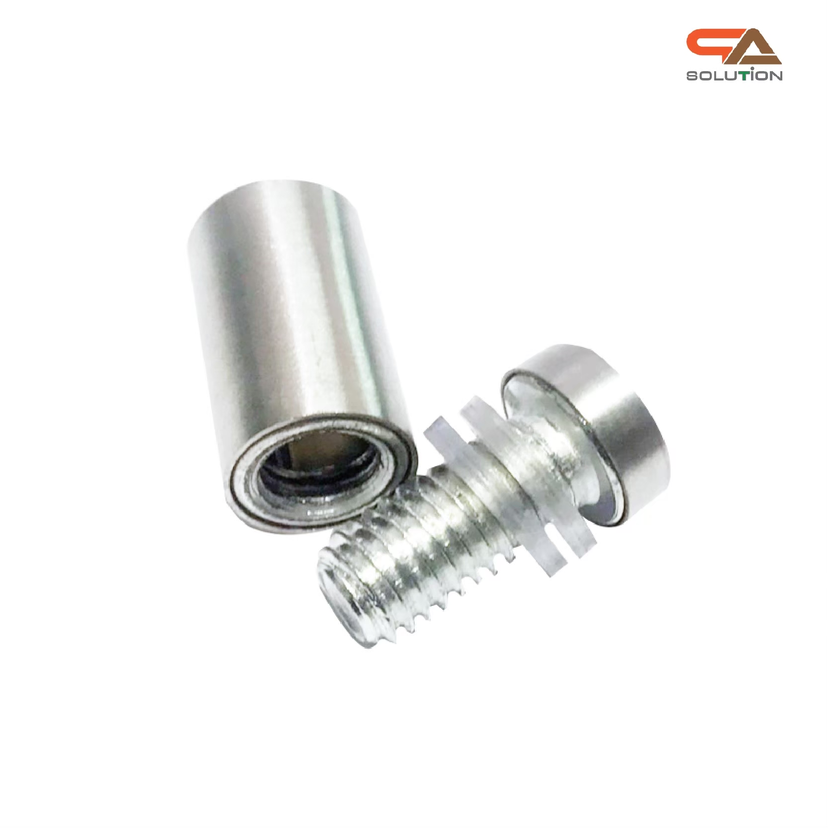 หมุดลอยสแตนเลส สีเงิน ขนาด 12x25 มม.ยึดกรอบภาพอะคริลิค หรือหมุดยึดกระจก *** ราคาต่อชื้น *** (สั่งขั้นต่ำ 12 ตัว)