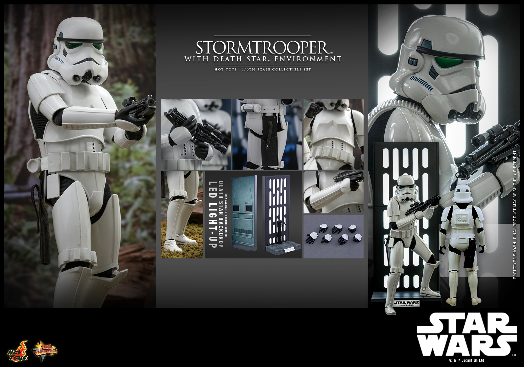 Hot Toys MMS736 Star Wars™ - Stormtrooper™ with Death Star™ Environment