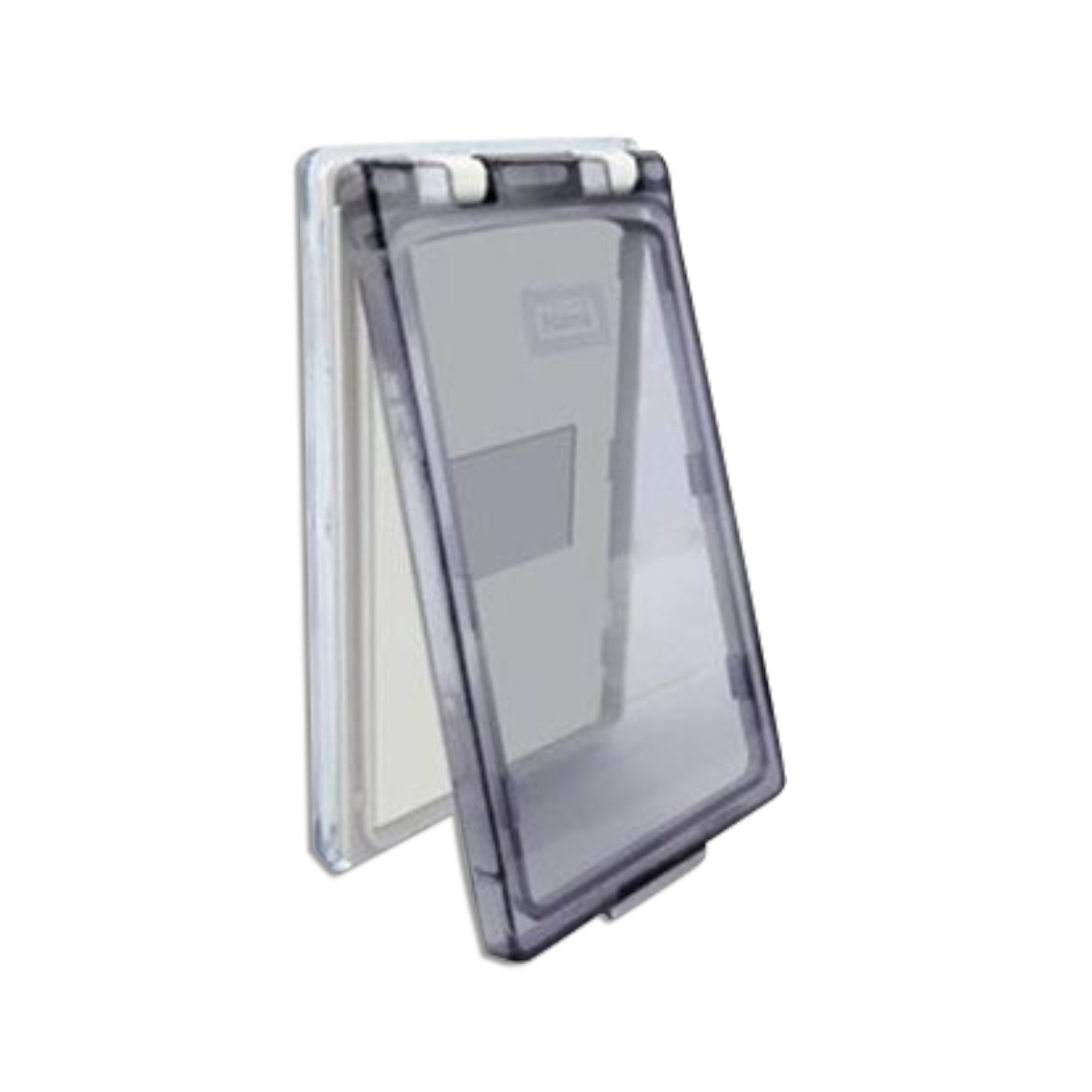 NANO ฝาครอบ ขนาด 3x5x0.5" 1 ช่อง สีขาว(ฝาดำใส) รุ่น NANO-410CB-1 (100 ชิ้น/กล่อง)