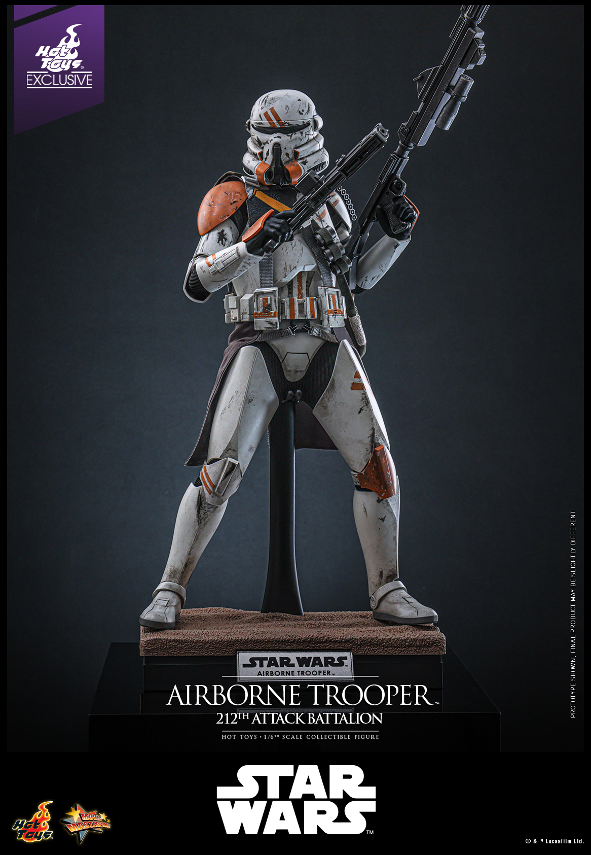 Hot Toys MMS794 Star Wars: Episode III Revenge of the Sith - Airborne Trooper (212th Attack Battalion) [Hot Toys Exclusive]
