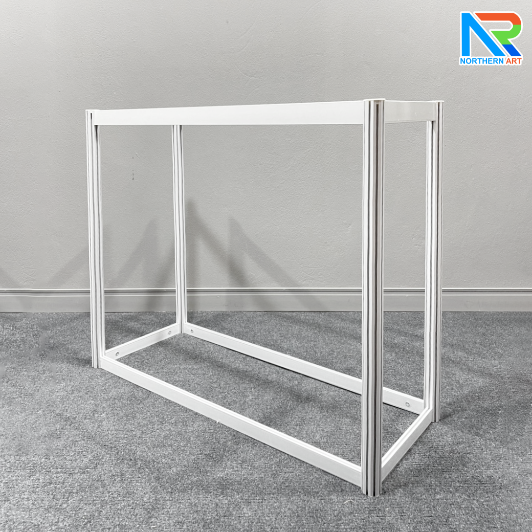 เช่าเคาน์เตอร์อะลูมิเนียม ขนาด (W)103 x (L)40 x (H)80 cm. ถอดประกอบได้