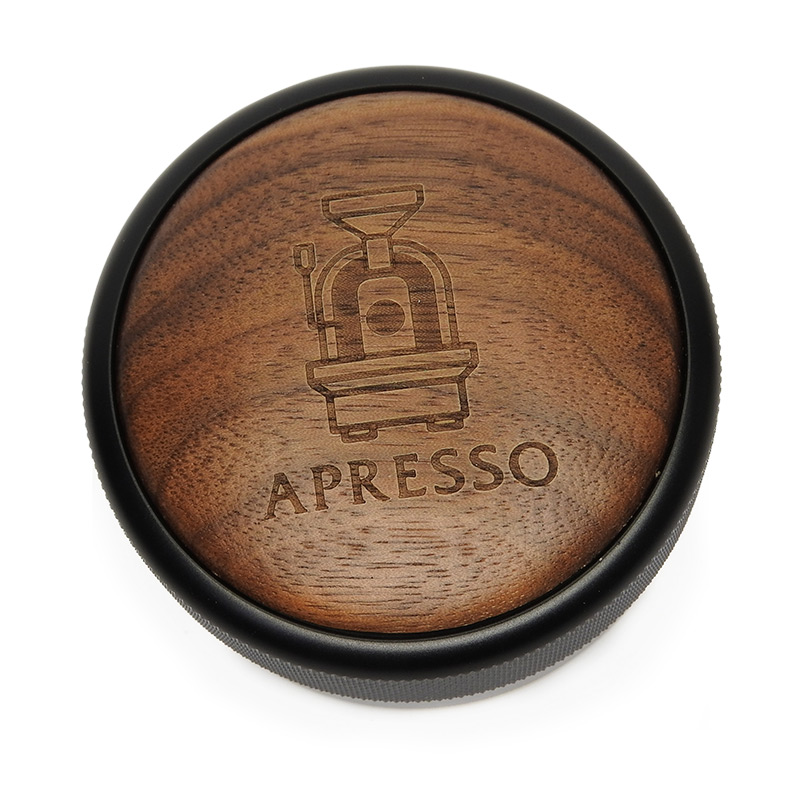 ตัวเกลี่ยกาแฟ มาการองไม้ 58 mm. เกลี่ยปรับระดับหน้ากาแฟ ทรงลิ่ม