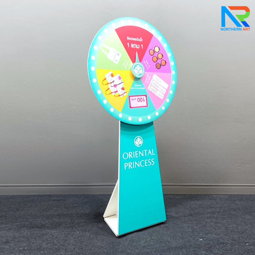 เกมส์วงล้อ รุ่นSTANDY ขนาดวงล้อ 80 ซม. สูง 158 ซม.ถอดประกอบและพับเก็บได้