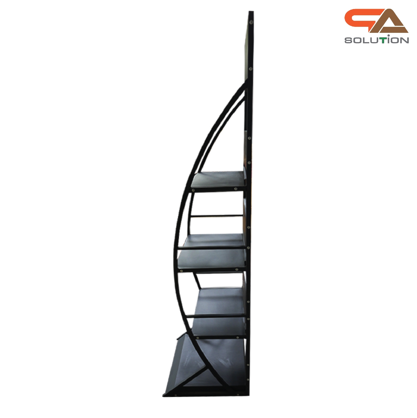 ชั้นวางสินค้าเหล็ก 4ชั้น สีดำขนาด(W)70 x (D)45 x (H)170 cm.(ถอดประกอบได้) แข็งแรง รับน้ำหนักได้ดี