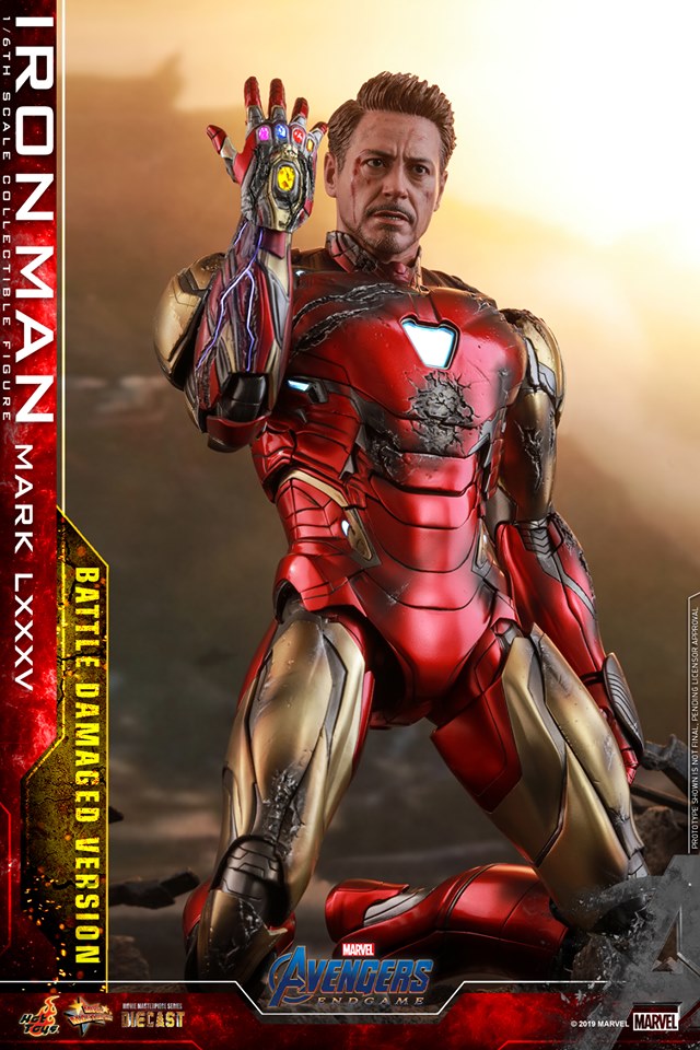 Hot Toys MMS543D33 Avengers: Endgame - Iron Man Mark LXXXV (Battle Damaged Version)