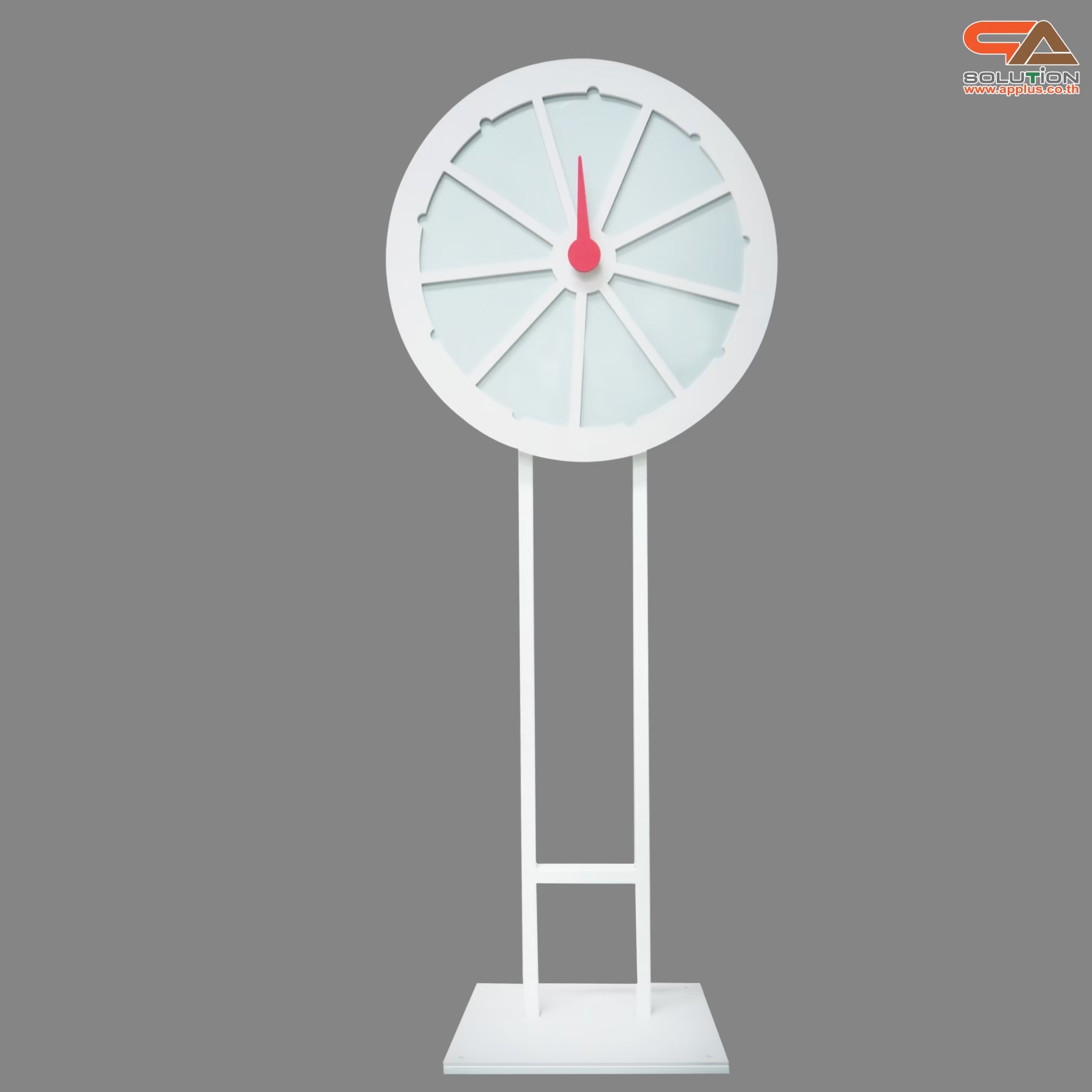 เกมส์วงล้อแม่เหล็ก รุ่นฐานเหล็ก ขนาดวงล้อ 60-80 ซม. สูง 155-164 ซม. ถอดประกอบได้ แผ่นจิ๊กซอสามเหลี่ยม แกะเปลี่ยนได้