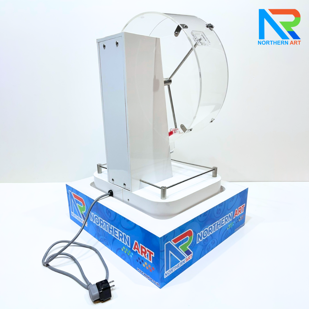 เช่าเกมส์หมุนบอลไฟฟ้า ตั้งโต๊ะ ขนาด (W)51 X (L)44.5 X (H)73 cm. หมุนได้ 360 องศา (ไม่รวมลูกบอล)