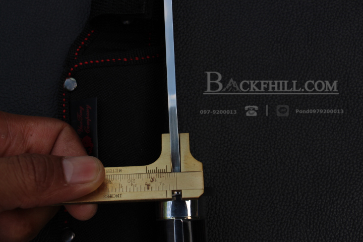 มีดใบตาย COLUMBIA รุ่น G49 ด้ามจับ ลายคลาสสิค ไม้เนื้อดำอย่างดี พร้อมซองไนลอน