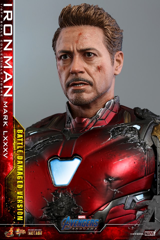 Hot Toys MMS543D33 Avengers: Endgame - Iron Man Mark LXXXV (Battle Damaged Version)