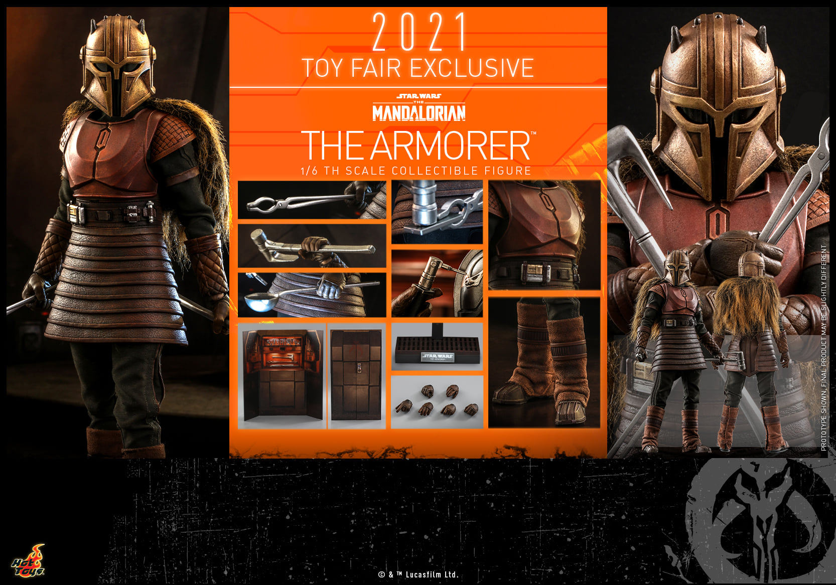 Hot Toys TMS044 16 Star Wars The Mandalorian™ - The Armorer™ [Toy Fair Exclusive 2021]