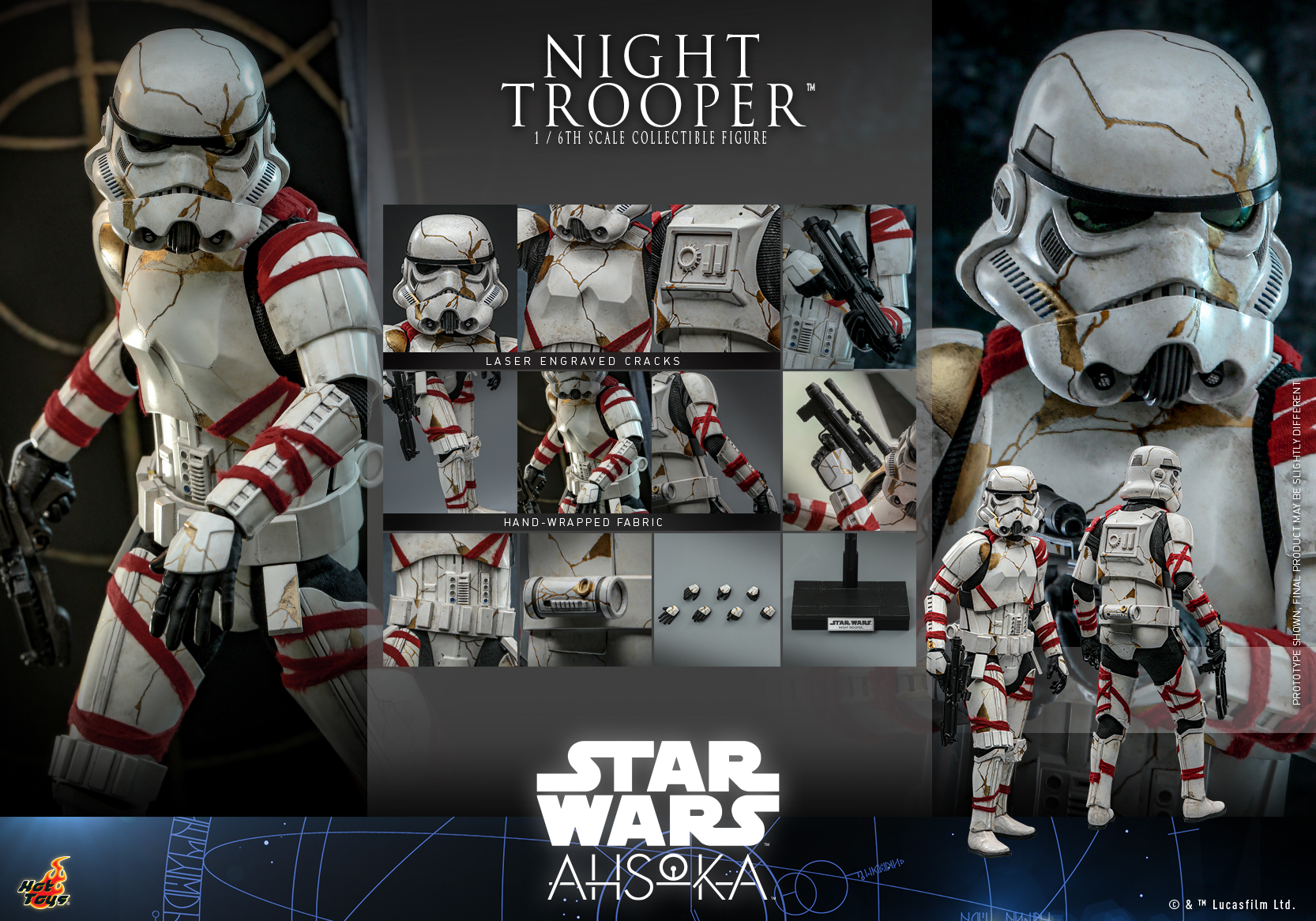 Hot Toys TMS121 1/6 Star Wars: Ahsoka™ - Night Trooper™