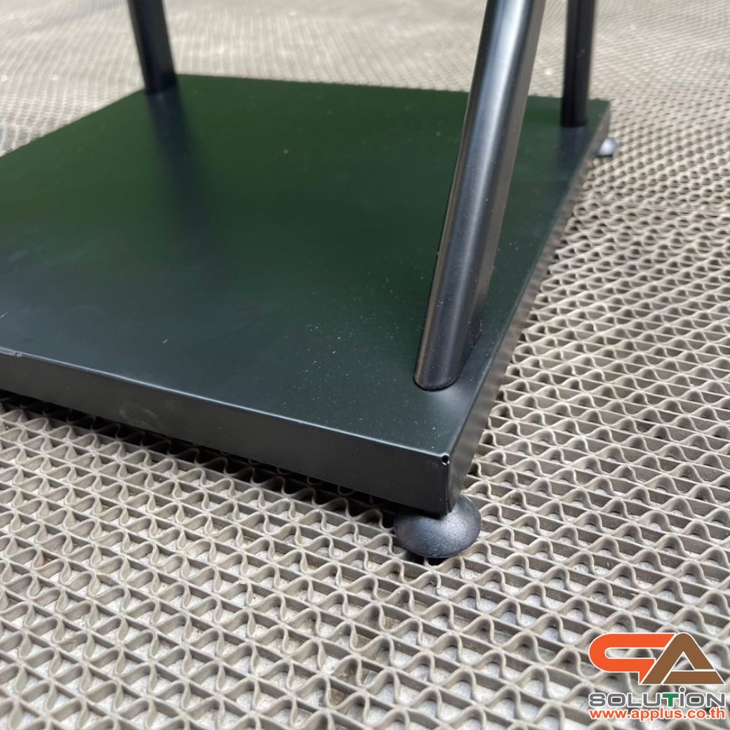 ชั้นวางโบรชัวร์เหล็กA4 สีดำ 4 ชั้น ทรง S ขนาด (W)31.5 X (L)31 X (H)149 cm. ถอดประกอบได้