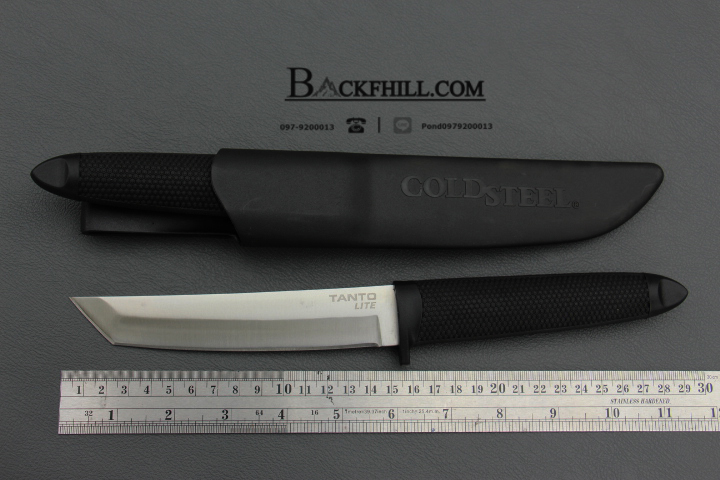 มีดใบตาย COLD STEEL TANTO LITE ขนาด 11.5 นิ้ว ใบหนา 4 มม. พร้อมซองแข็ง (OEM) AAA