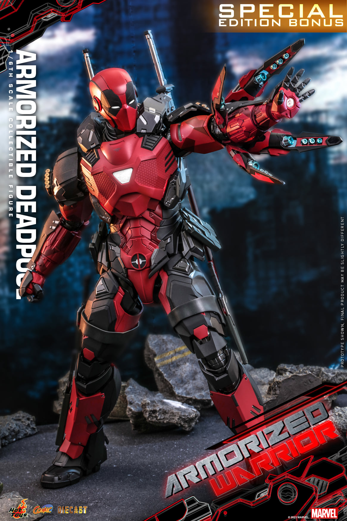 Hot Toys CMS09D42 1/6 Armorized Warrior - Armorized Deadpool (SE)