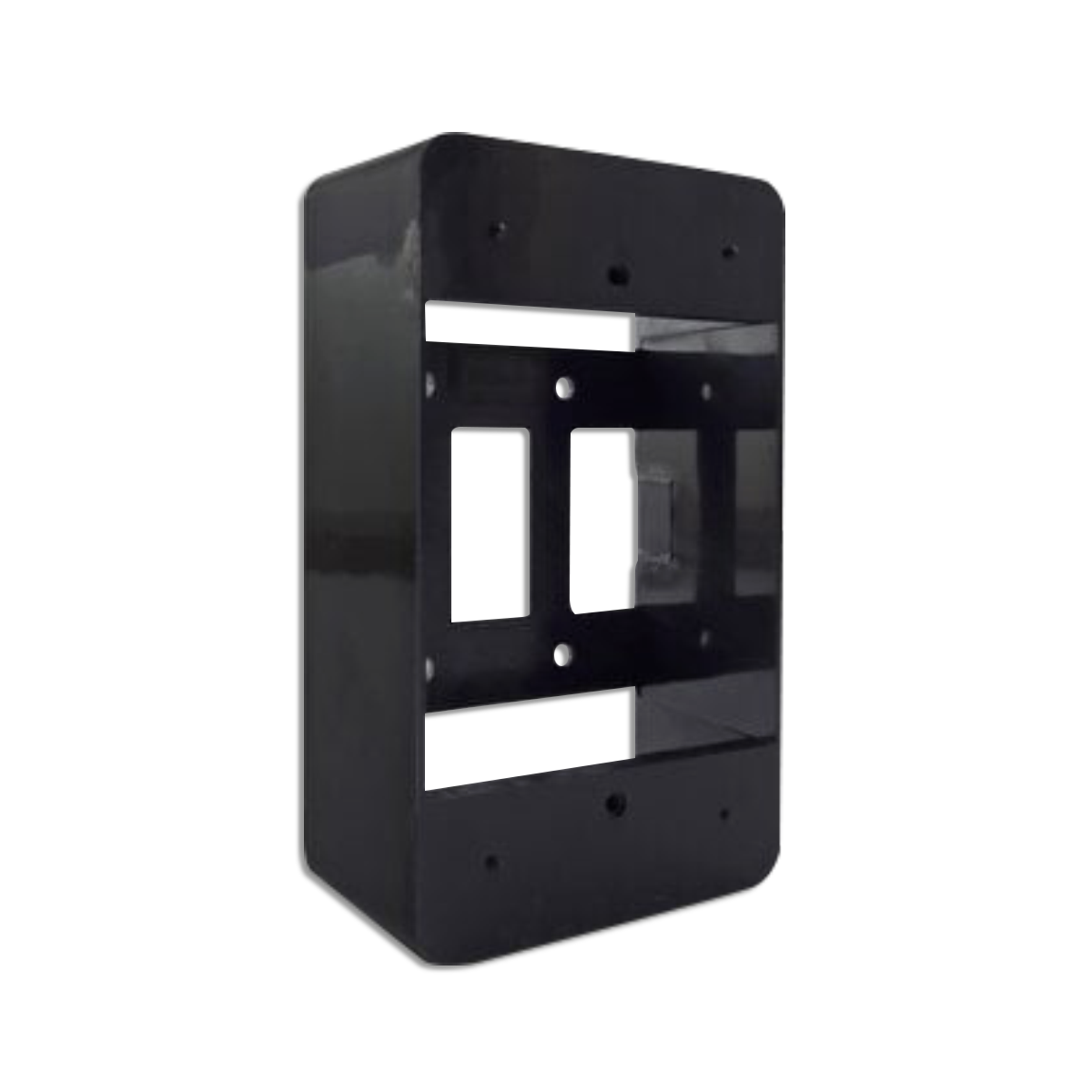 NANO กล่องลอยขอบมน ขนาด 2x4x1.5" สีดำ รุ่น NANO-403-2B (50 ชิ้น/กล่อง)