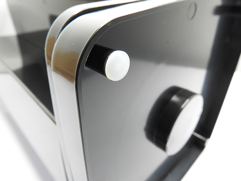 4 Compartment Acrylic Rotating cup and lid dispenser, 360 degree swivel base