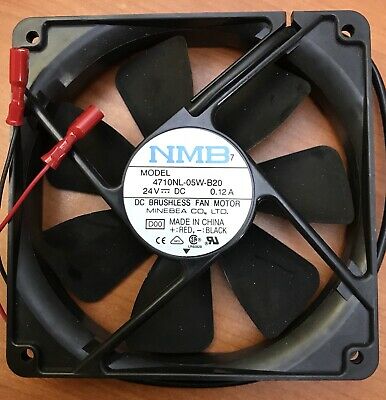 NMB FAN MODEL: 4710NL-05W-B20 DC24V 0.12A SIZE: 120*120*25mm