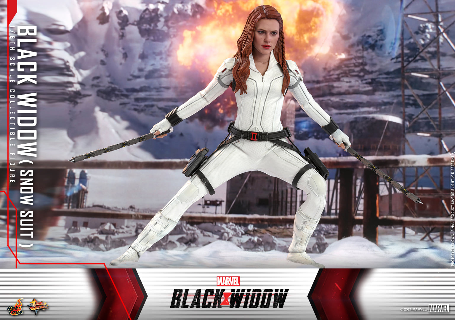 Hot Toys MMS601 1/6 Black Widow - Black Widow (Snow Suit Version)