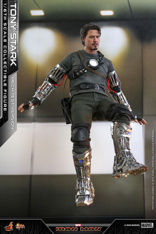 Hot Toys MMS581B 1/6 Iron Man - Tony Stark (Mech Test Version) (Special Edition Bonus)