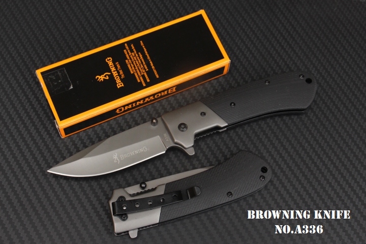 มีดพับ BROWNING A336 ใบมีด 5Cr15mov ด้ามจับ G10