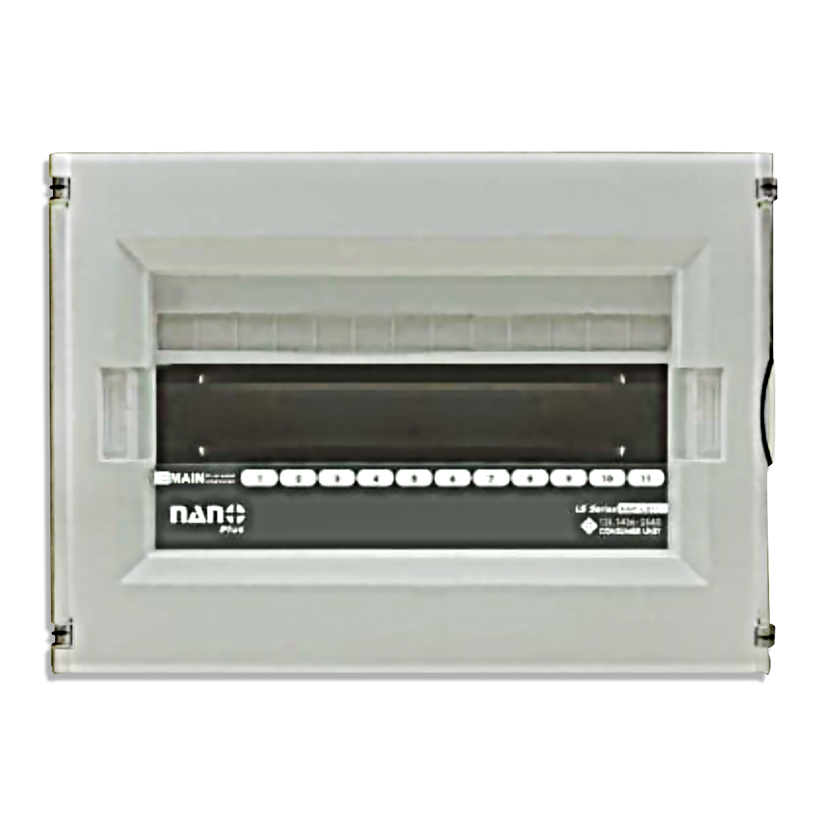 NANO ตู้คอนซูมเมอร์ยูนิต NANO PLUS (LS-Series) ขนาด 11-13 ช่อง (ตู้เปล่า) ฝาดำใส