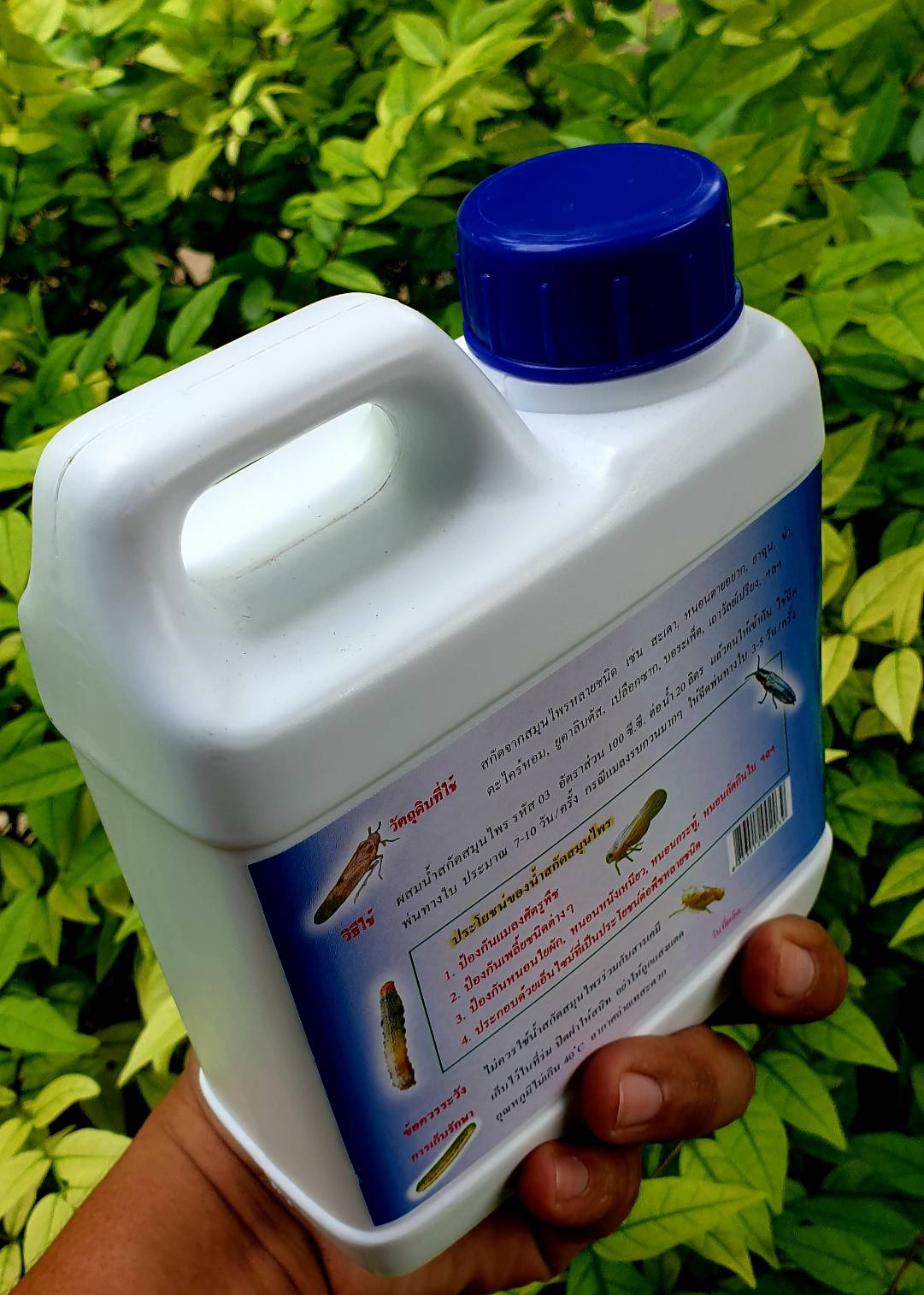 น้ำสกัดสมุนไพร ป้องกันหนอน แมลงศัตูรพืช 1 ลิตร