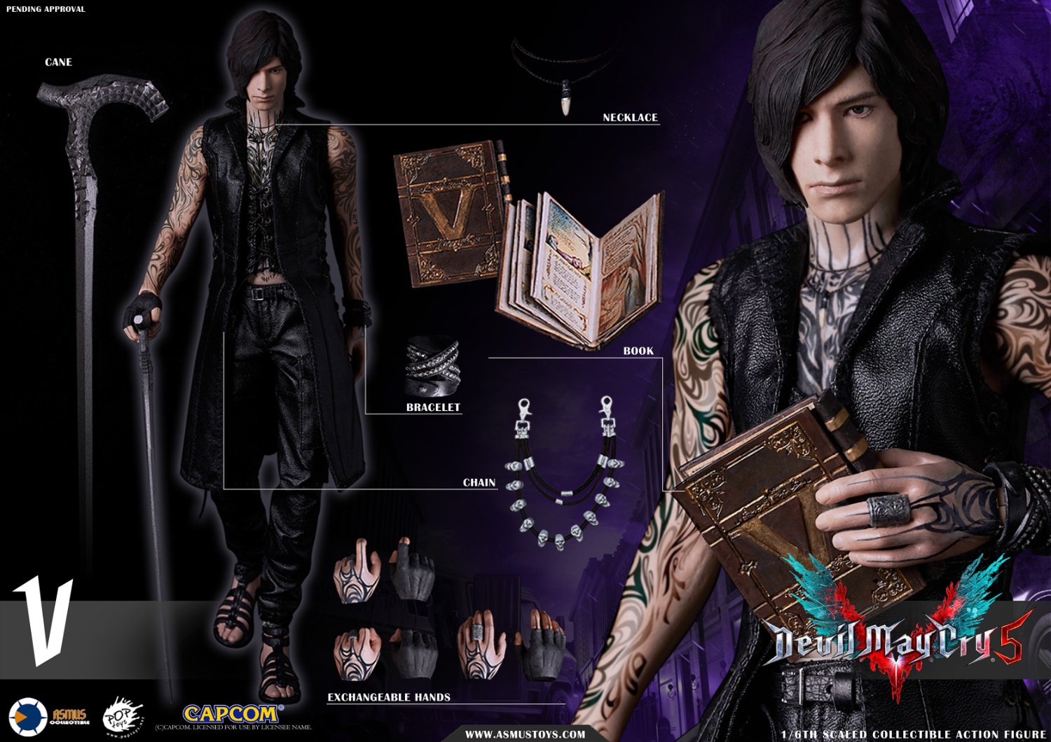 Asmus Toys DMC501LUX 1/6 Devil May Cry 5 - V (Luxury Edition)