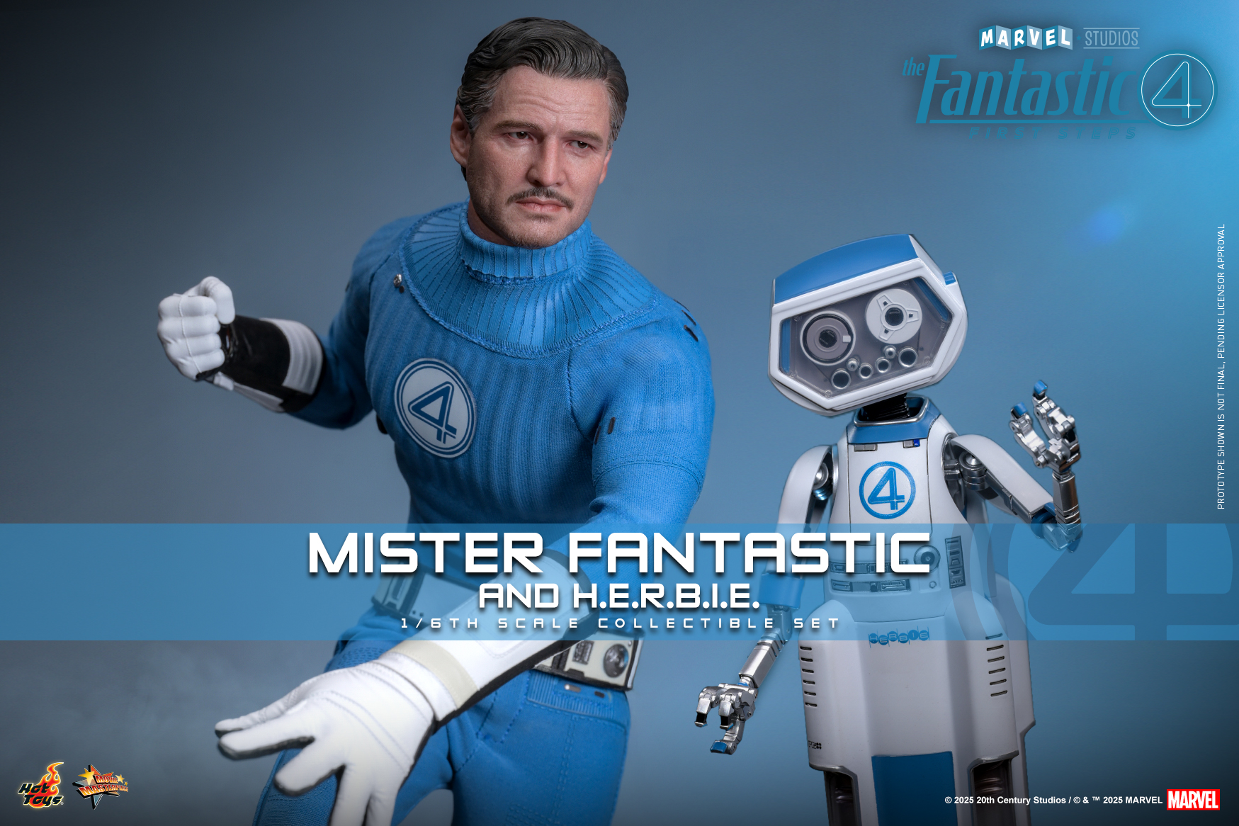 25/08/2568 Hot Toys MMS822 The Fantastic Four: First Steps - Mister Fantastic and H.E.R.B.I.E.