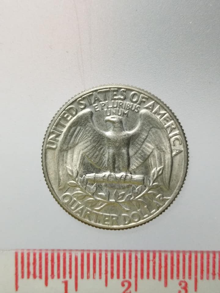 C734 เหรียญ QUARTER DOLLAR 1972
