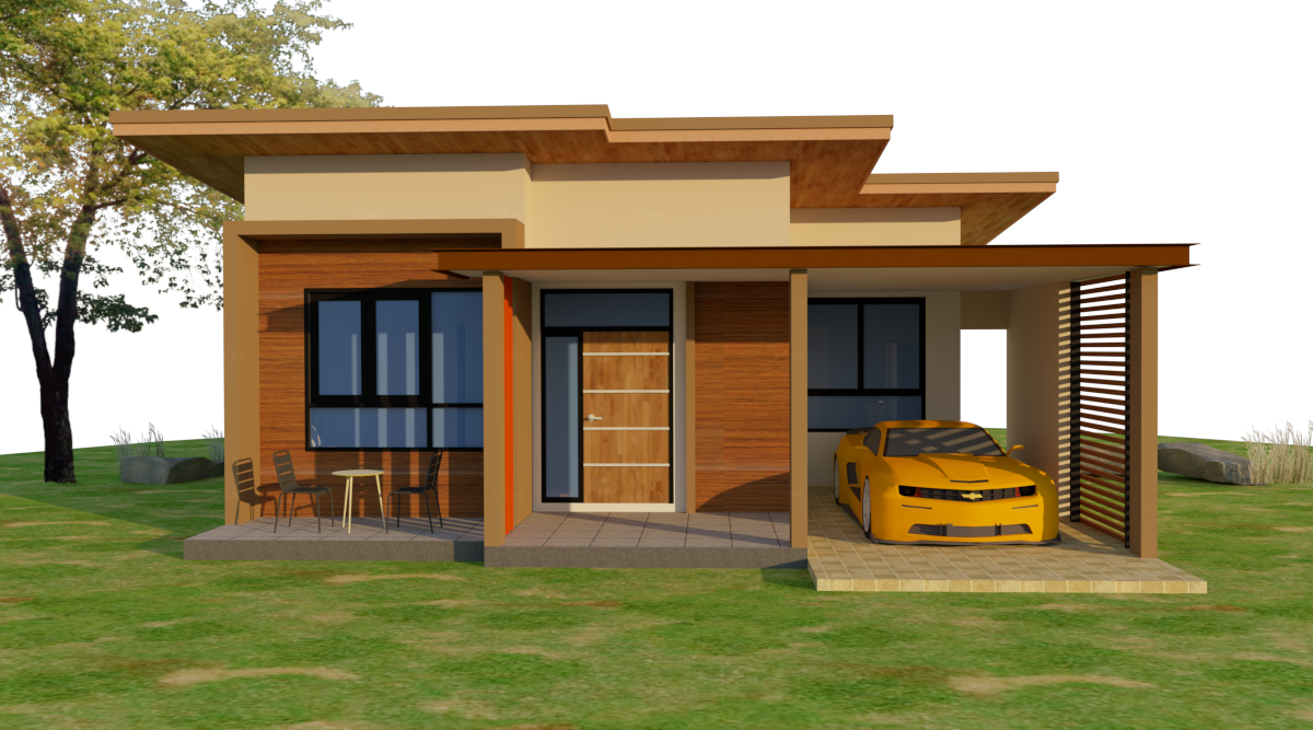 แบบบ้านโมเดิร์น ชั้นเดียว N1-01