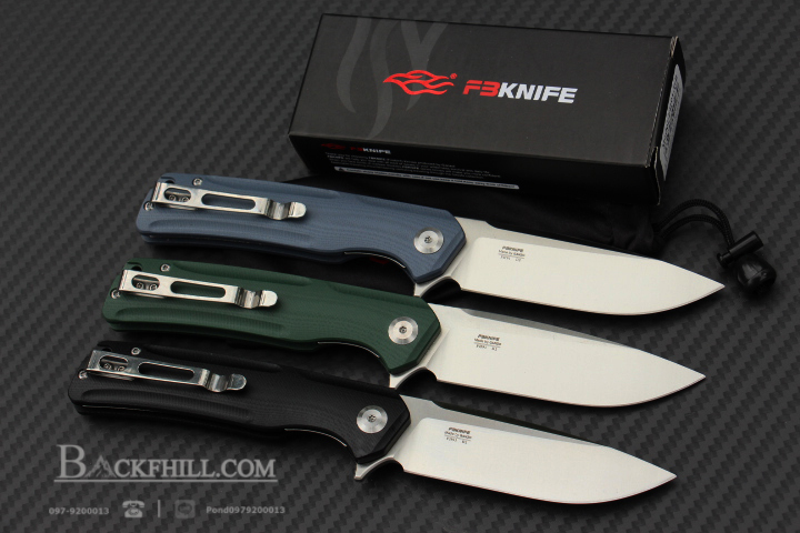 มีดพับ Ganzo กานโซ่ รุ่น FH91-BK ด้ามสีดำ / ใบมีด D2 Steel / ด้ามจับ G10 ของแท้ 100%