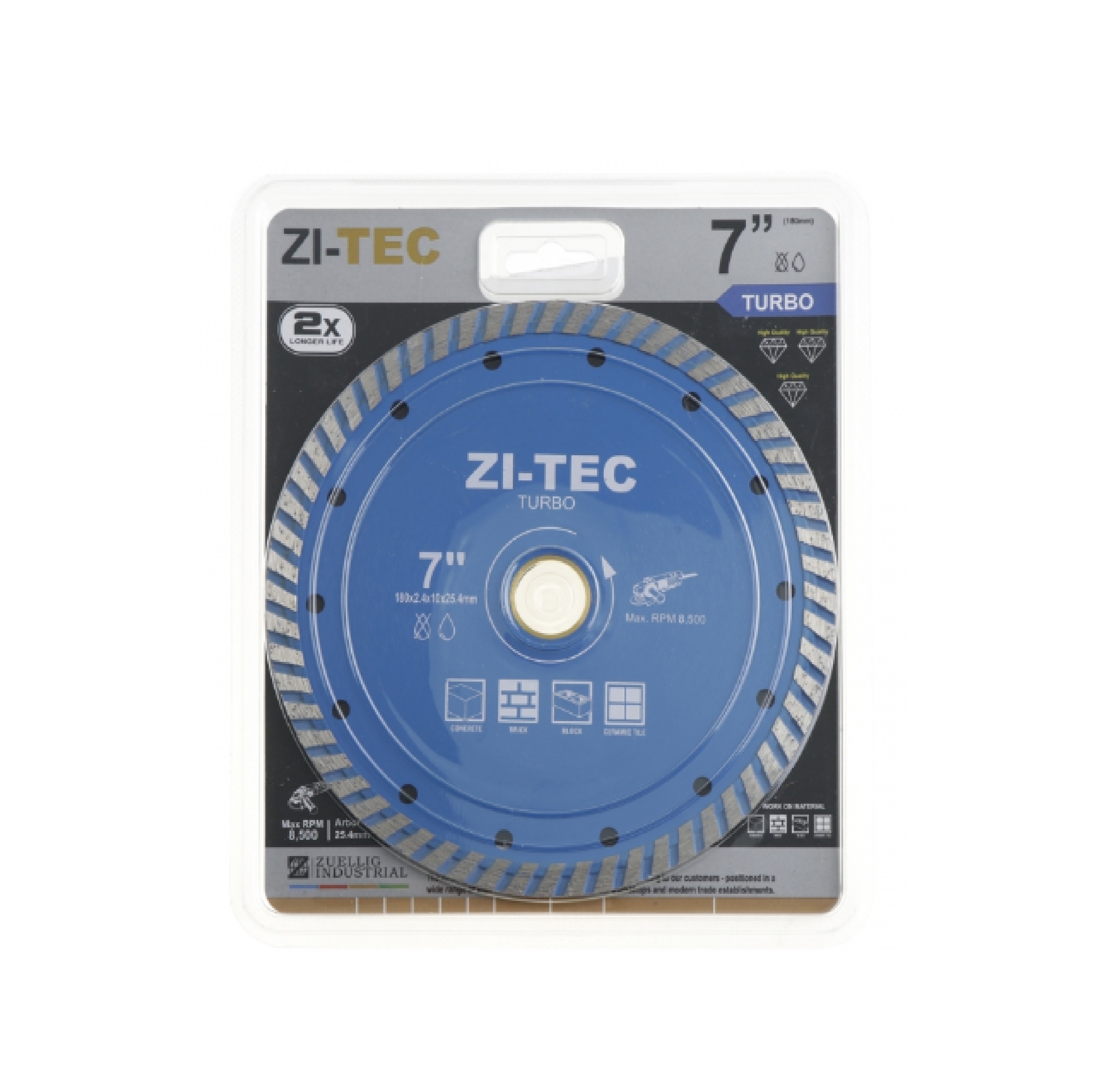ZI-TEC ใบตัดคอนกรีต 7 นิ้ว ทูอินวัน