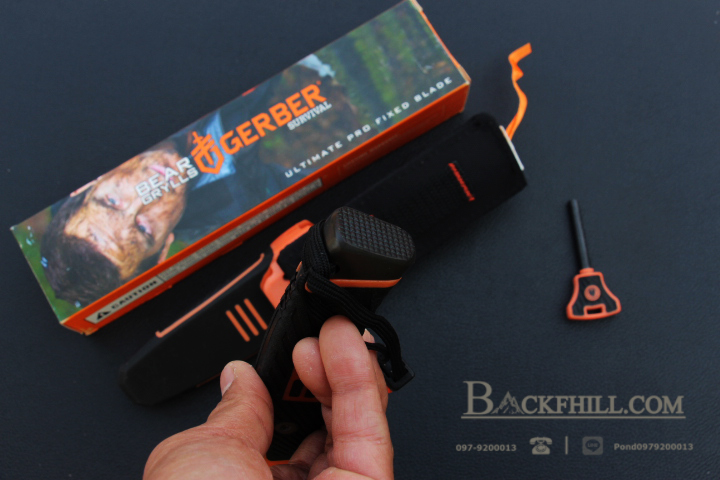 มีดใบตายสุดยอดมีดลุยป่า Gerber bear grylls Ultimate Pro fixed Blade OEM ขนาด 10 นิ้ว พร้อมอุปกรณ์