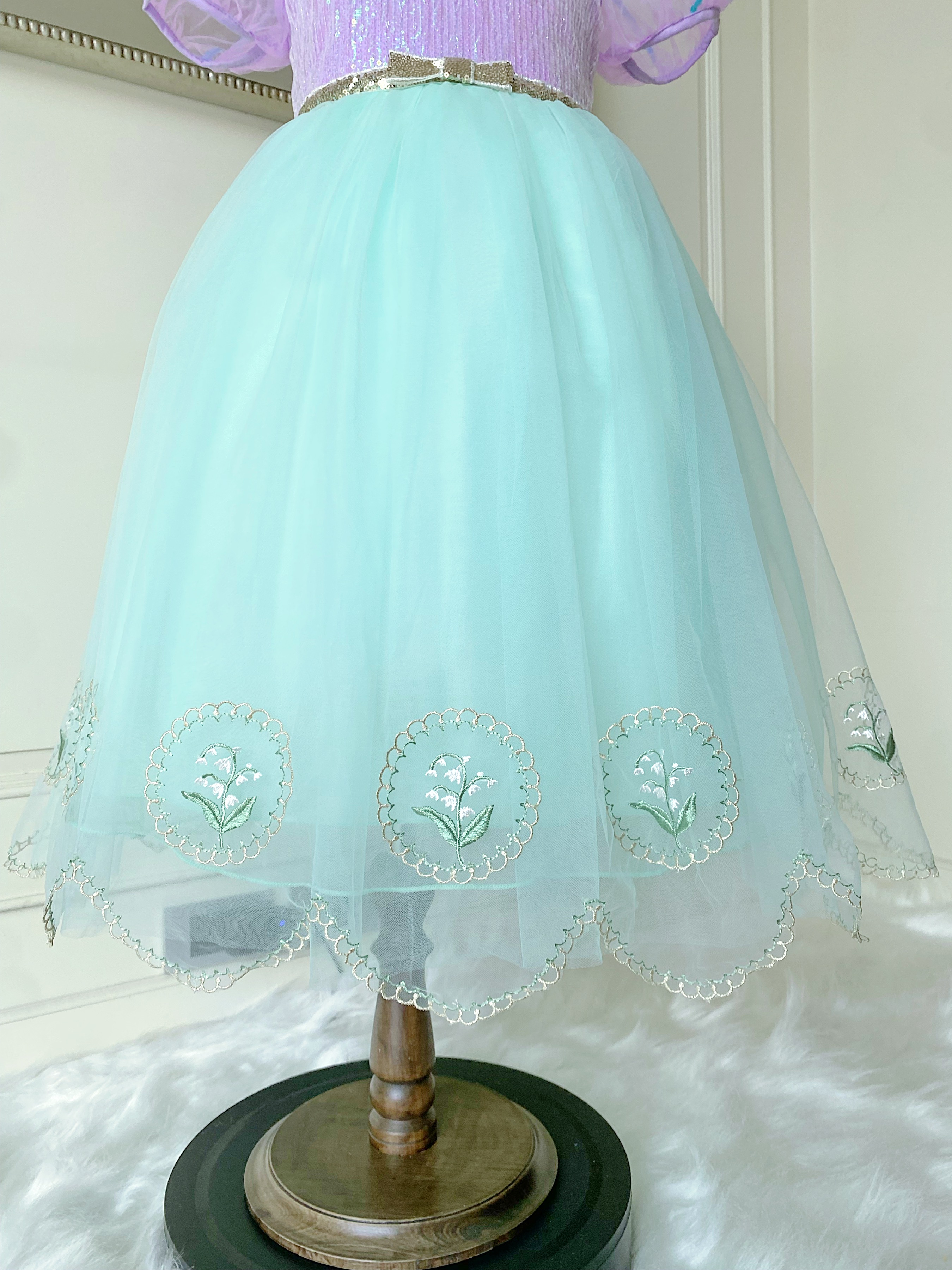 ชุดเจ้าหญิงแอเรียล รุ่นกระโปรงสั้น แขนตุ๊กตา สวยหวานละมุน ใส่ออกงานได้เลย