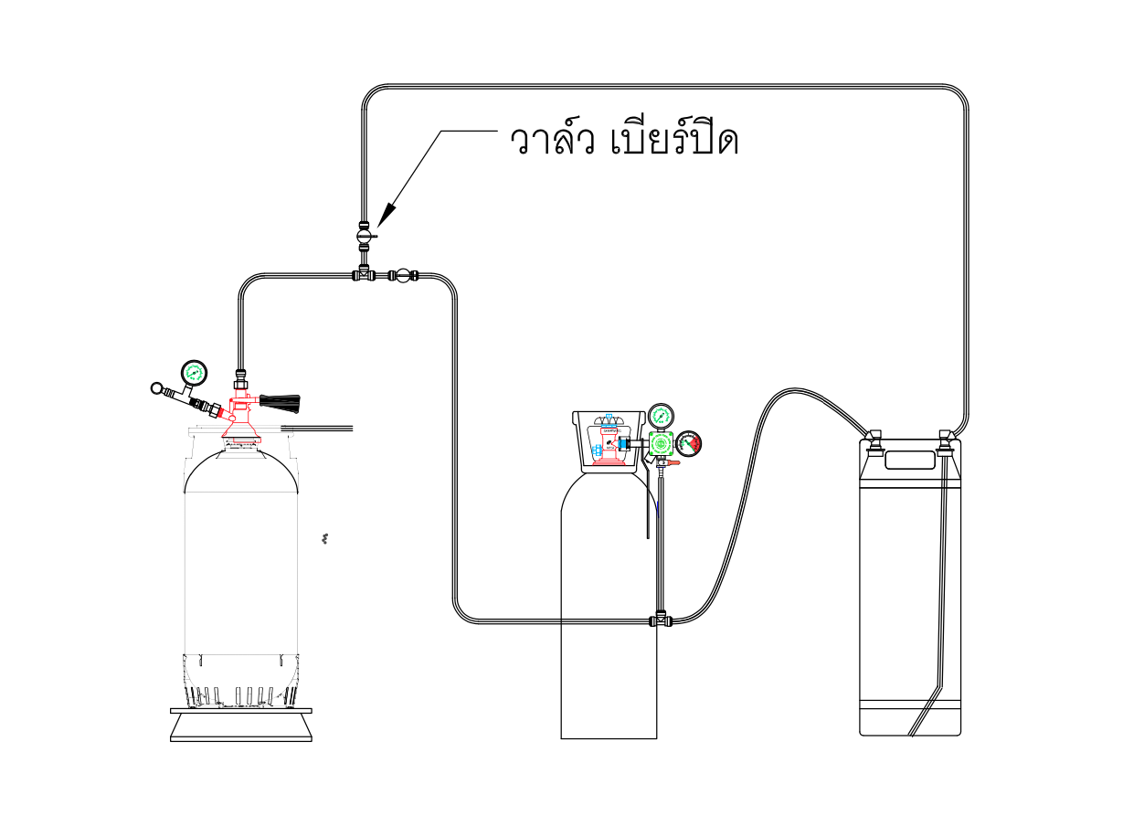 อุปกรณ์ต่อบรรจุ PET Keg