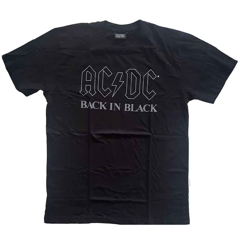 AC/DC Unisex T-Shirt: Back In Black BLACK