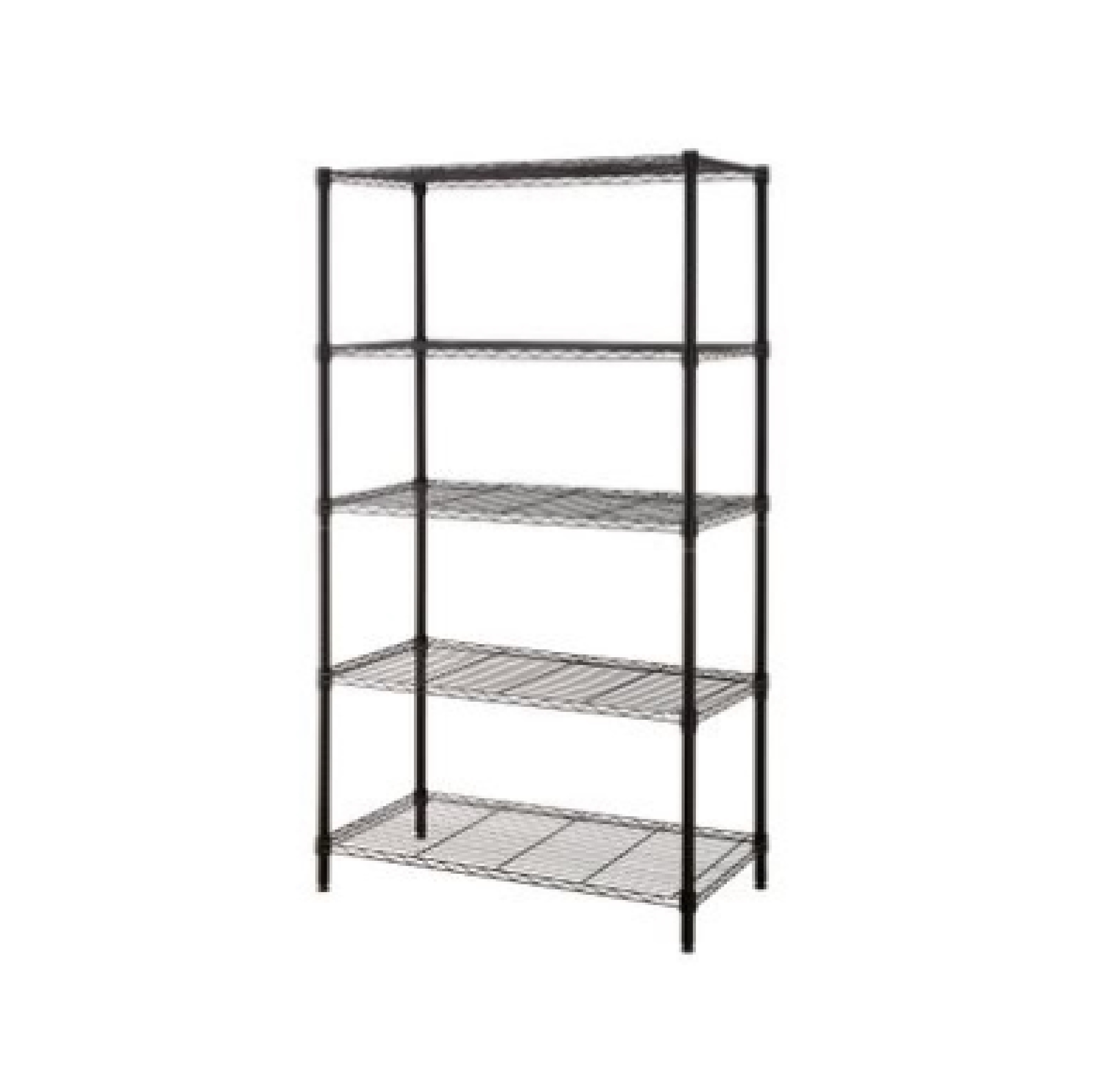 ชั้นตะแกรงเหล็กอเนกประสงค์ 4 ชั้น Rocky KASSA HOME รุ่น A2526-MBK ขนาด 90 x 45 x 160 ซม. สีดำ